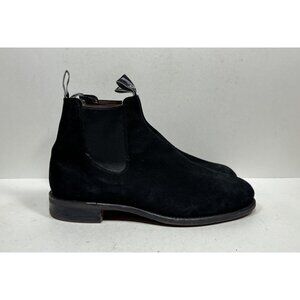 R.M. Williams Black Suede Boots / Comfort Turnout